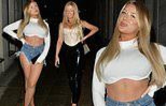 Jess and Eve Gale set pulses racing as they head out in Mayfair after new ...