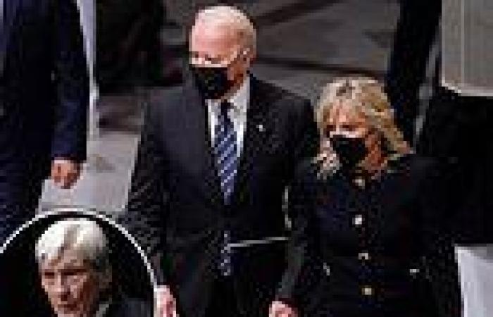 Joe and Jill Biden join DC lawmakers at John Warner funeral