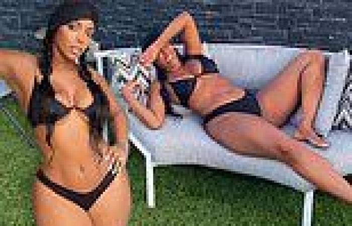 RHOA star Porsha Williams shows off hourglass curves in a black bikini to ...