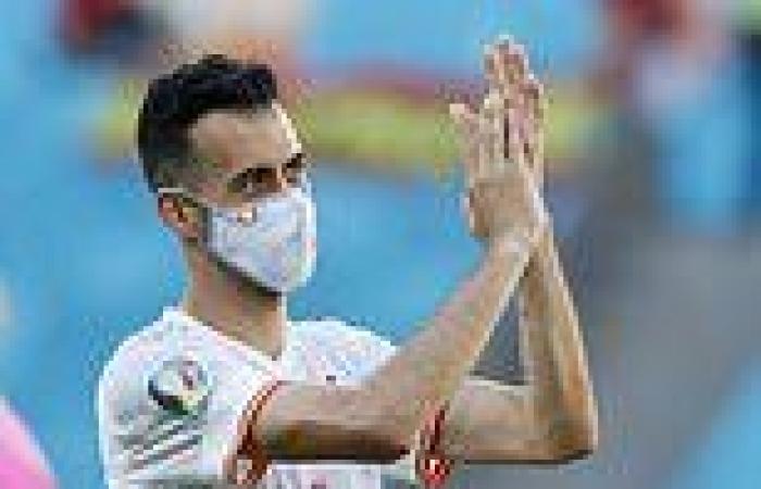 sport news Emotional Sergio Busquets reduced to tears after leading Spain into the Euro ...