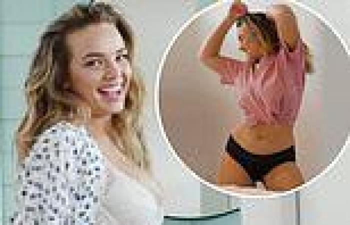 Former Bachelor star Abbie Chatfield promotes 'period undies'