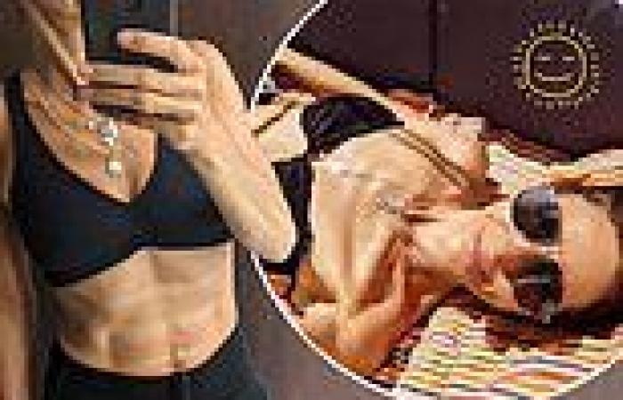 Julia Bradbury, 50, flaunts her abs and insists she's a 'healthy weight' after ...