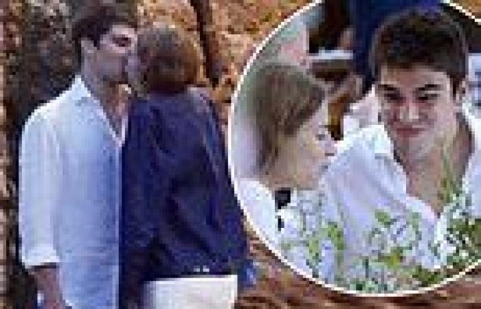 Formula One star Lance Stroll kisses girlfriend Sara Pagliaroli on date ...