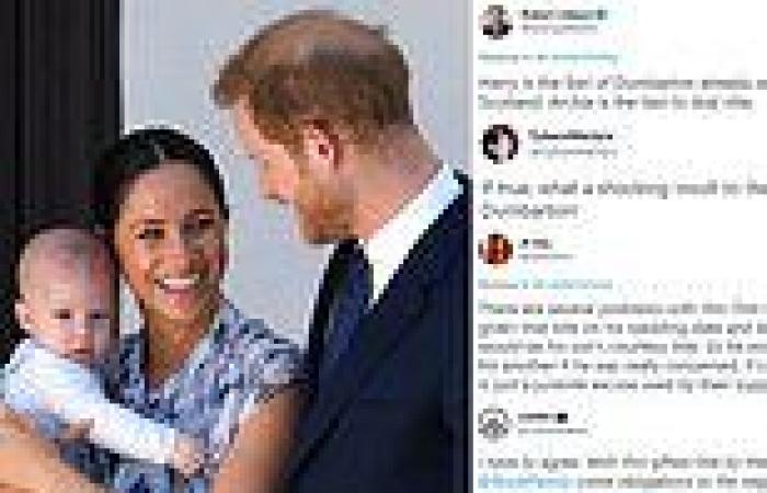 Social media users jest at claims Harry and Meghan refused to let Archie be ...