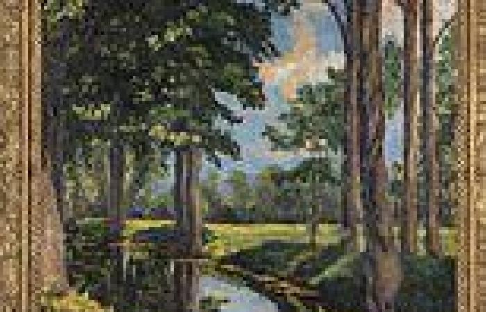 Painting by Sir Winston Churchill of wooded glen in Norfolk sells for more than ...