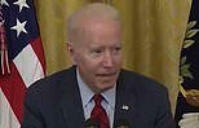 'Pay them more': Bizarre moment Biden whispers and blames EMPLOYERS for worker ...