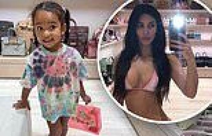 Kim Kardashian's mini-me daughter raids her mom's $1M walk-in closet