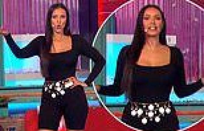Maya Jama shows off her incredible figure in tight unitard on Crouchy's Year ...