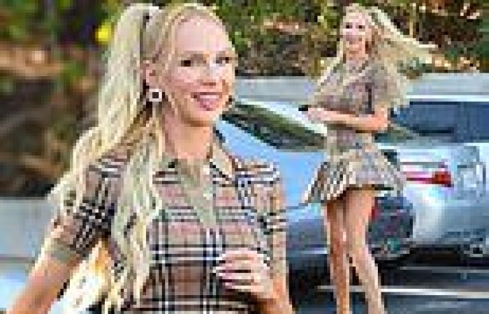 Christine Quinn flaunts incredibly toned legs in preppy mini skirt after giving ...