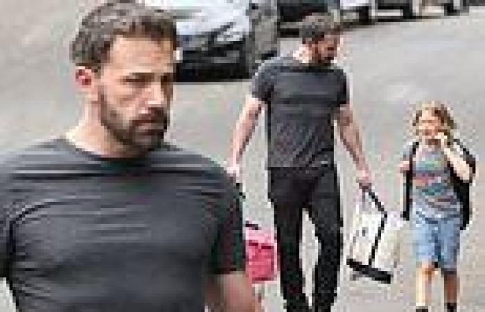 Ben Affleck emerges looking buff while picking up son after rekindling romance ...