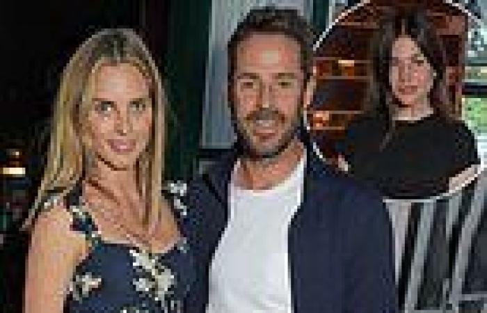 Jamie Redknapp and pregnant Frida Andersson look loved-up at dinner with his ...