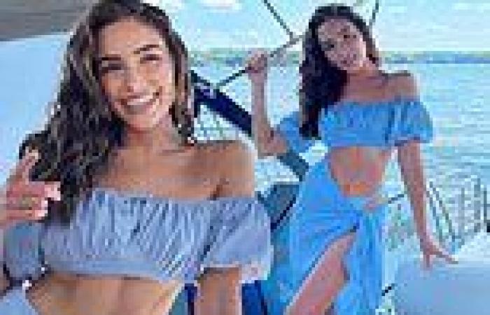 Olivia Culpo proves once again she is a pinup as she flashes her abs