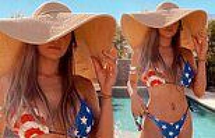Courtney Stodden celebrates Independence Day in a stars-and-stripes bikini