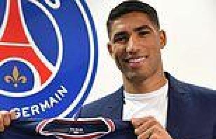 sport news Paris Saint Germain confirm £60m signing of Ashraf Hakimi from Inter Milan