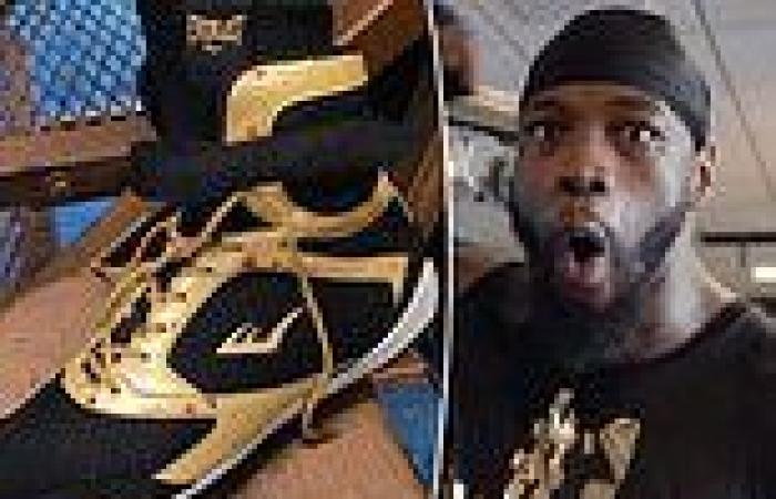 sport news Deontay Wilder proudly shows off blood-splattered shoes after brutal 16-ROUND ...
