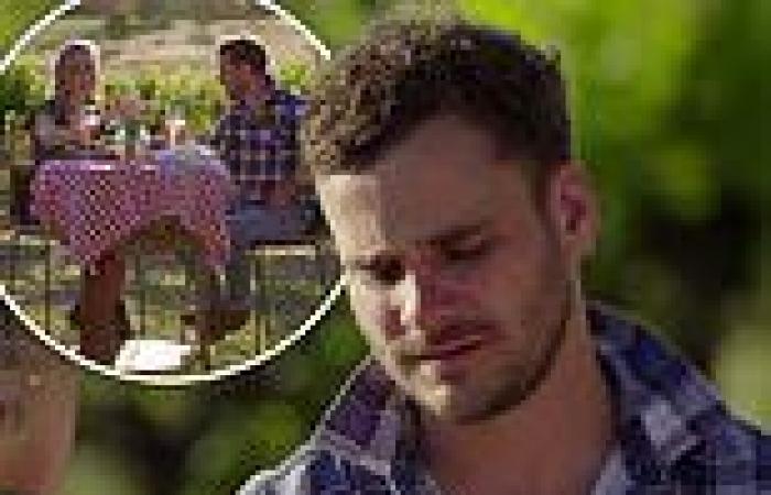 Farmer Matt gets emotional as he talks about his late father during a date with ...