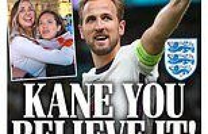 Papers wipe out front and back pages to say the England team have FINALLY made ...