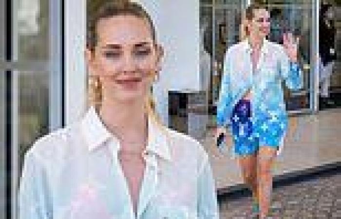 Chiara Ferragni cuts a stylish figure in a blue Louis Vuitton co-ord amid ...