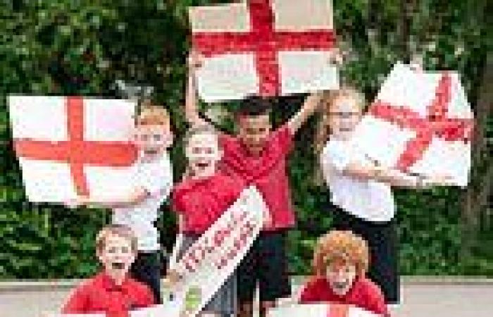 Staff and children at schools where England stars were taught cheer on their ...
