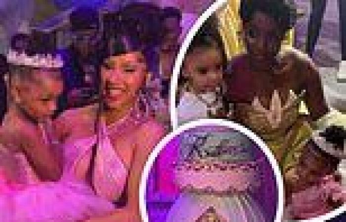 Cardi B throws elaborate fairytale-themed birthday bash for daughter Kulture, ...