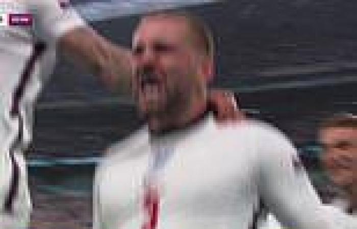 England fans are sent into a frenzied dreamland after Luke Shaw scores goal in ...