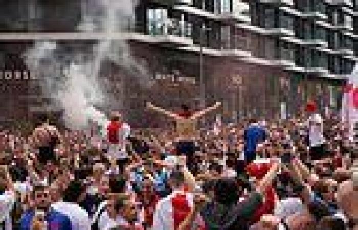 sport news Fans storm Wembley stadium ahead of Euro 2020 final between England and Italy