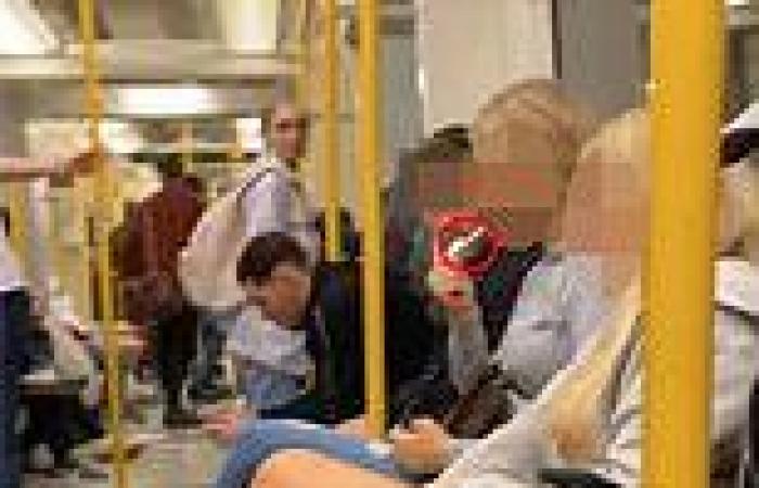 VIDEO: 'Teenagers' filmed smoking on London tube train
