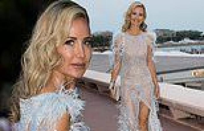 Lady Victoria Hervey, 44, wows in a sheer diamante dress at the Better Word ...