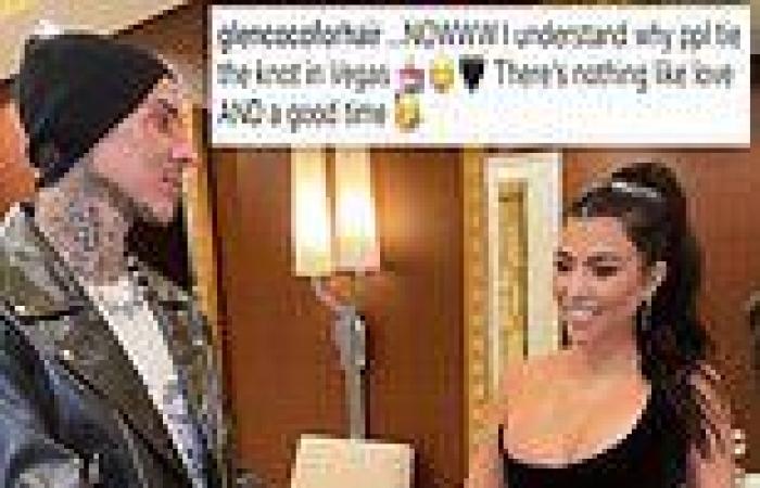 Kourtney Kardashian and Travis Barker spark WEDDING rumors after trip to Las ...