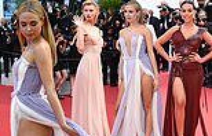 Cannes Film Festival 2021: Kimberley Garner flashes her bottom with Georgina ...