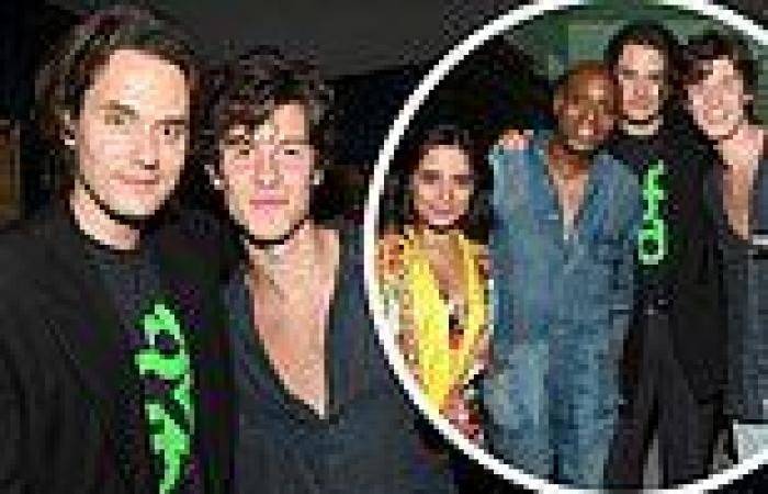Shawn Mendes and Camila Cabello cozy up to John Mayer and Dave Chappelle