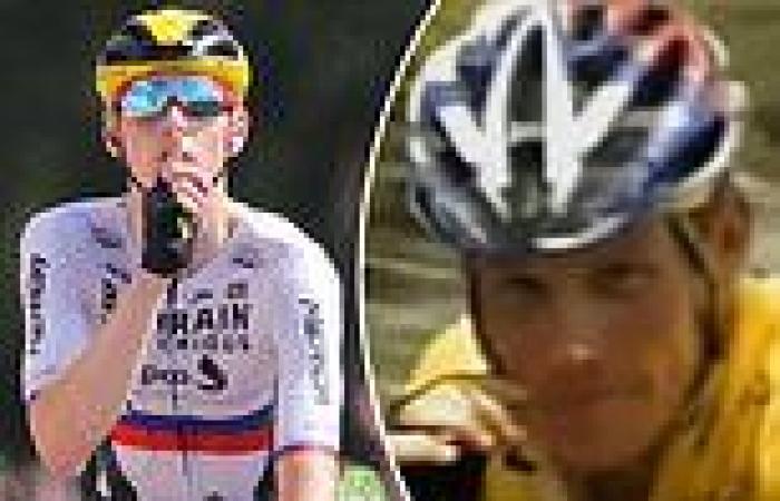 sport news Matej Mohoric copied Lance Armstrong's 'zipped-lips' gesture as he celebrated ...