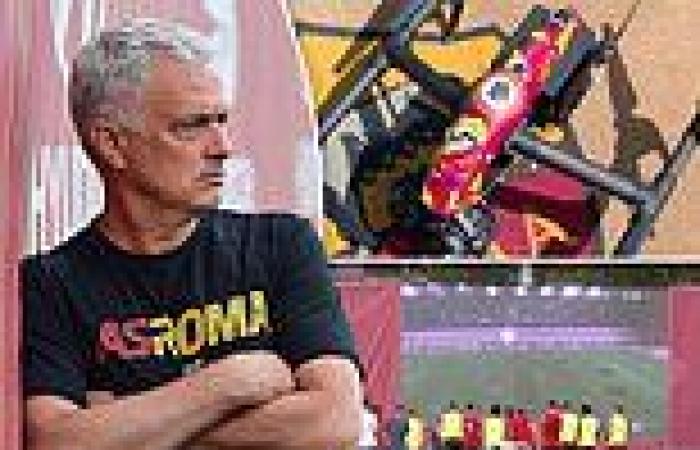 sport news Jose Mourinho films Roma training with a DRONE 'to show players their mistakes ...