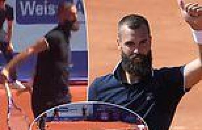 sport news Benoit Paire performs mesmering drop shot at the Swiss Open against Jozef ...