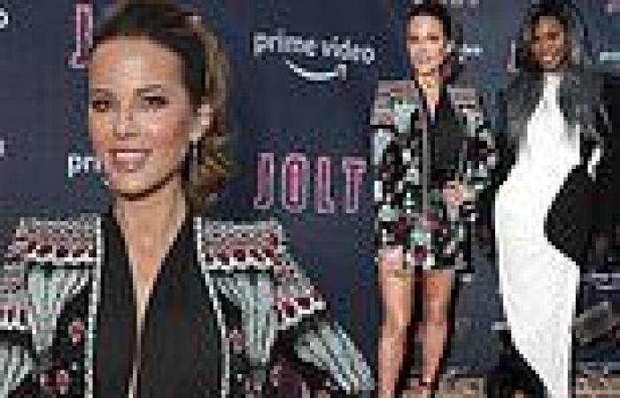 Kate Beckinsale stuns in short suit while Laverne Cox wears a white dress at a ...