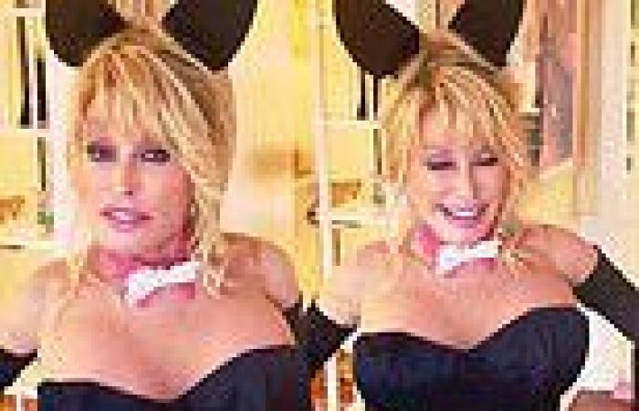 Dolly Parton, 75, looks amazing as she dresses up in Playboy bunny outfit for ...