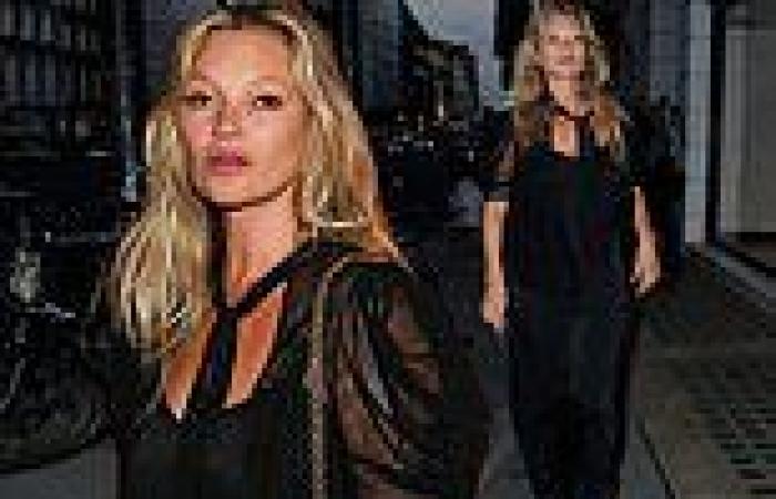 Kate Moss looks sensational at pal DJ Fat Tony's book pre-launch party