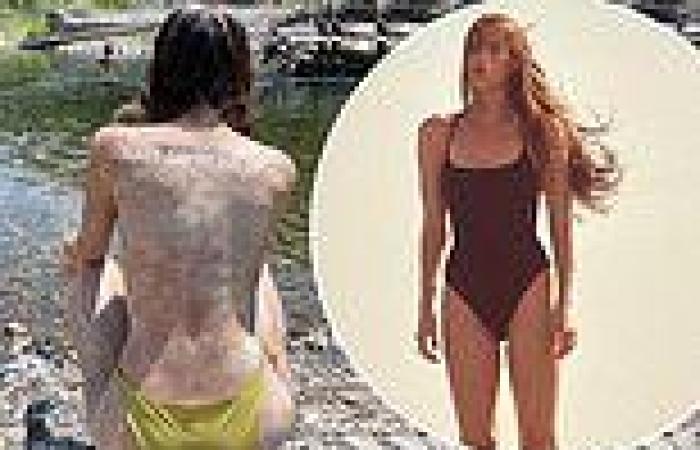 Demi Moore's daughter Scout Willis shares a teasing bikini snap to mark the ...