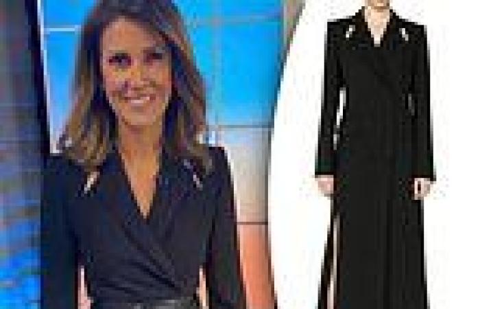 Sunrise host Natalie Barr sends viewers wild in cut-out coat dress