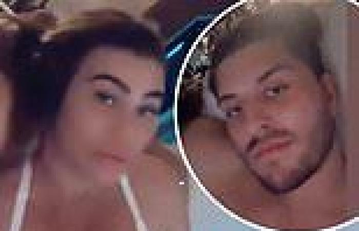 New parents Lauren Goodger and Charles Drury watch Love Island while their ...
