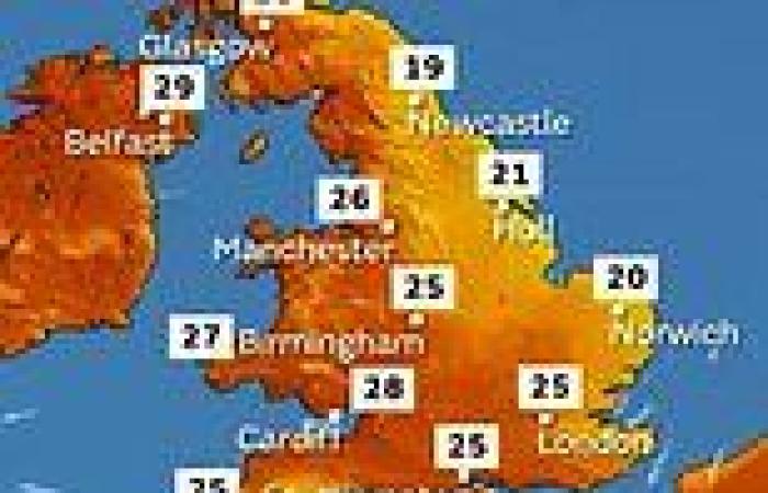 UK weather: Britain faces another day of 88F as 2.3MILLION staycationers hit ...