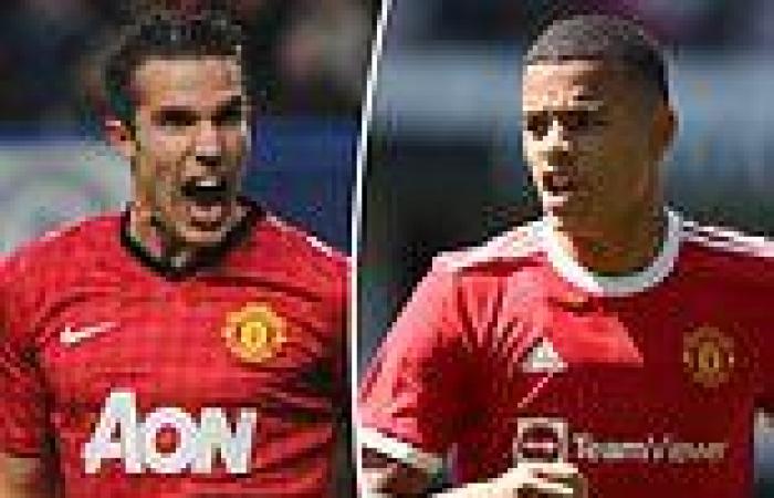 sport news Man Utd striker Mason Greenwood pleased with Robin van Persie comparison