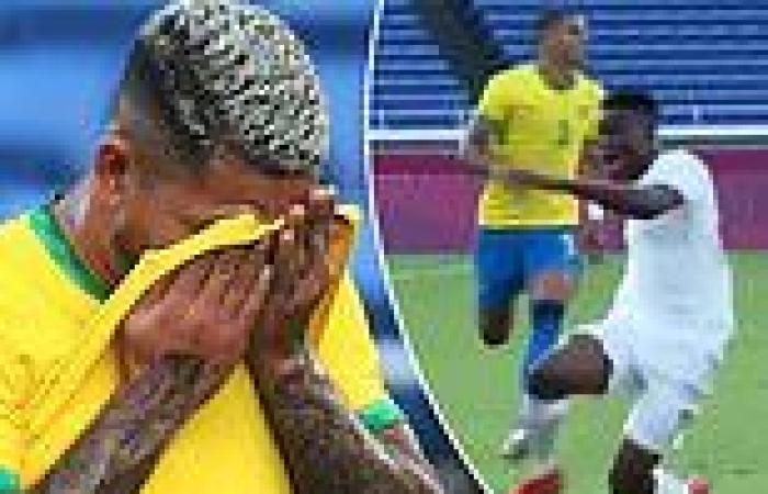 sport news Fans SLAM 'unbelievable' decision to send off Douglas Luiz in Brazil's draw ...