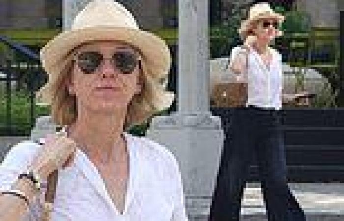 Naomi Watts looks stylish during errand run in NYC... after attending dinner ...