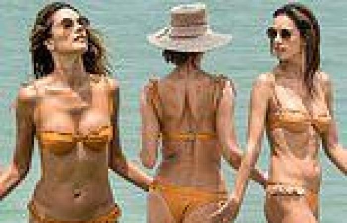 Alessandra Ambrosio sets pulses racing in a barely-there bikini