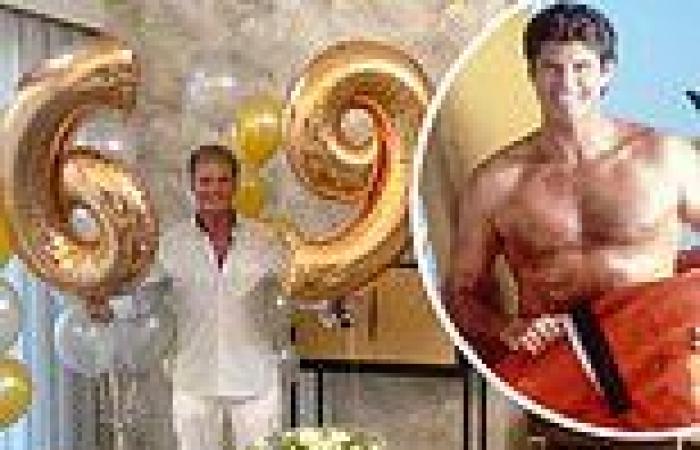 Hunky David Hasselhoff looks better than ever as he celebrates his birthday in ...