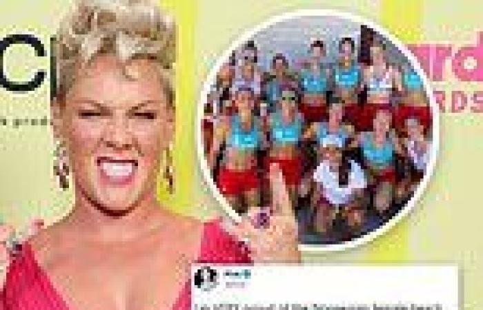 Pink offers to pay fines for the Norwegian women's beach handball team over not ...