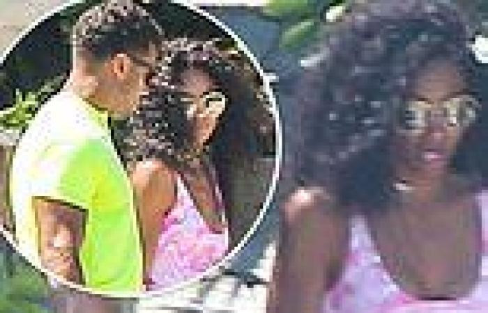 Ciara looks sensational in colorful swimsuit  as she vacations with Russell ...