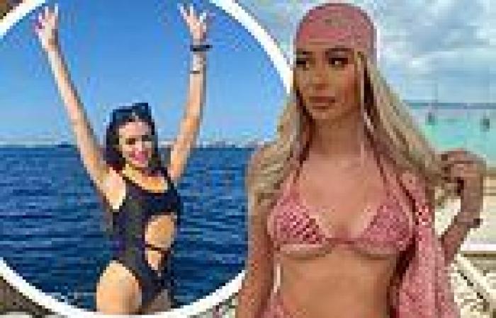Demi Sims showcases her toned figure  and her sister Frankie wows in a cut out ...