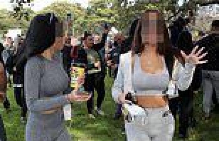 Glamorous women caught up in Sydney's anti-lockdown rally get hilarious protest ...